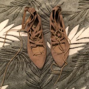 Used lace up flats